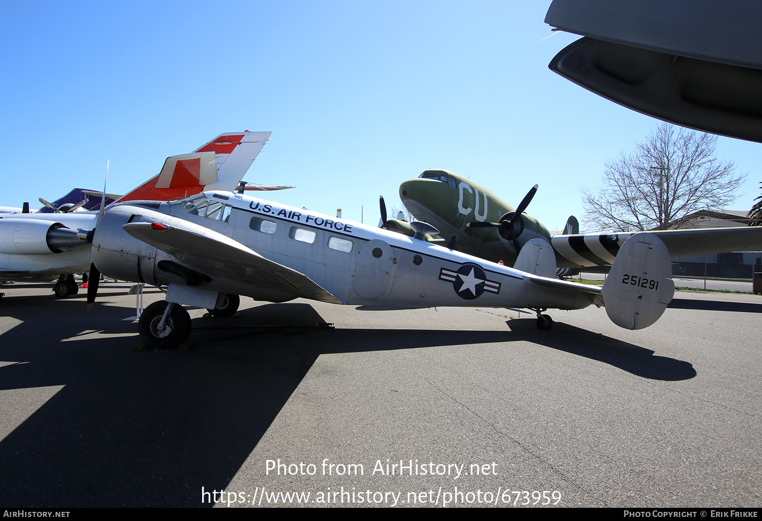 Aircraft Photo of N11248 / 251291 | Beech C-45J Expeditor | USA - Air Force | AirHistory.net #673959