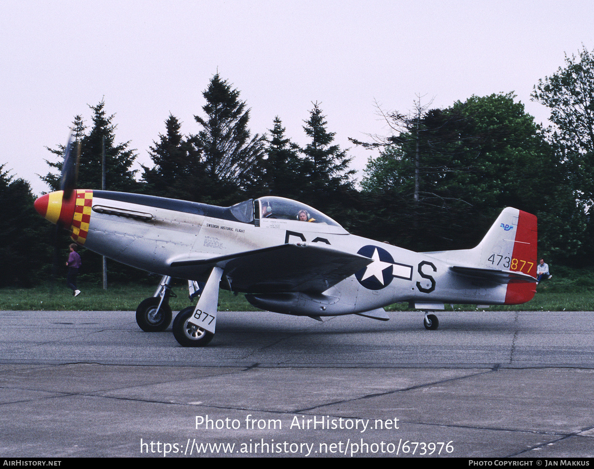 Aircraft Photo of N167F / 473877 | North American P-51D Mustang | Swedish Historic Flight | USA - Air Force | AirHistory.net #673976