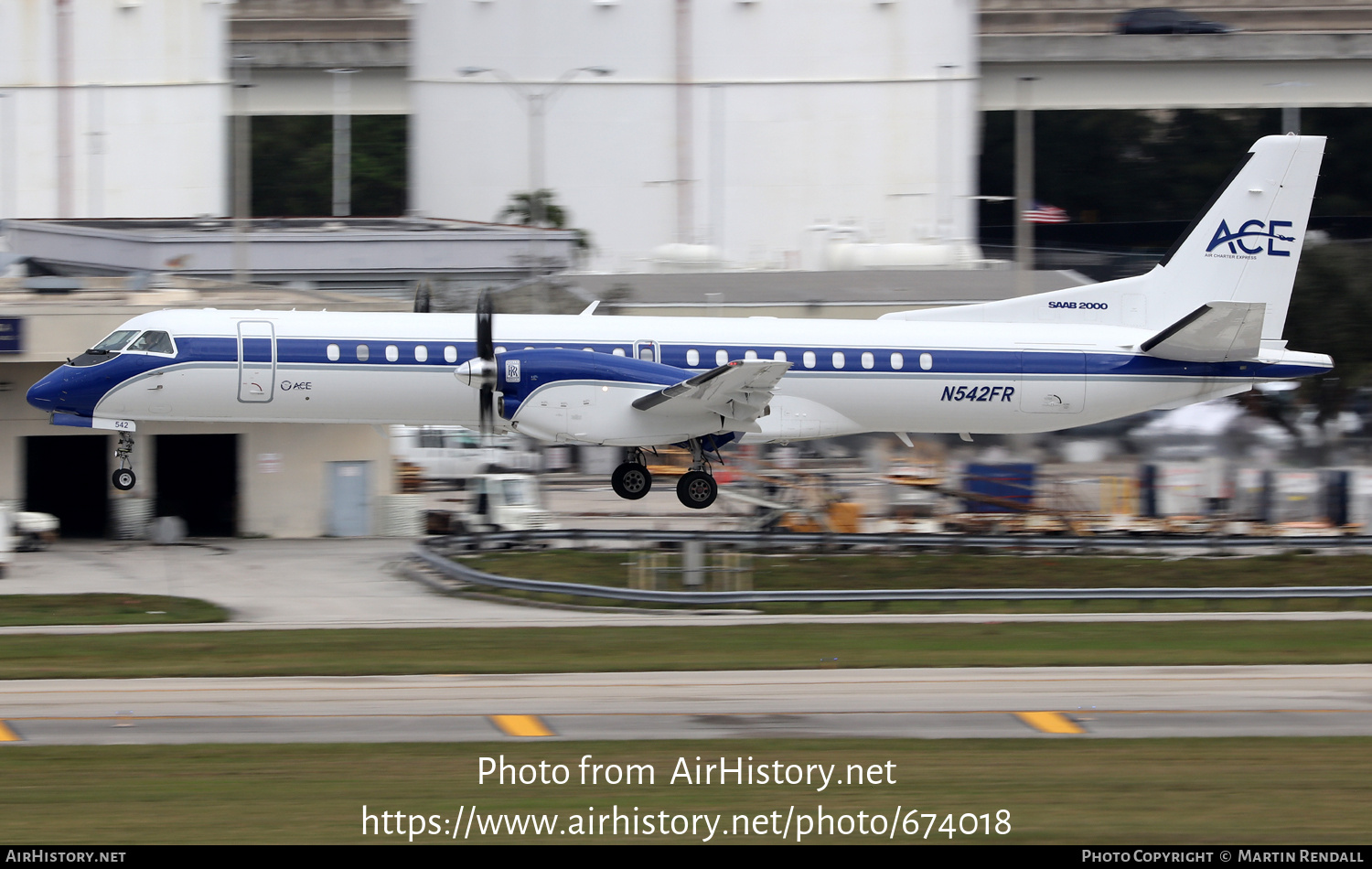 Aircraft Photo of N542FR | Saab 2000 | ACE - Air Charter Express | AirHistory.net #674018