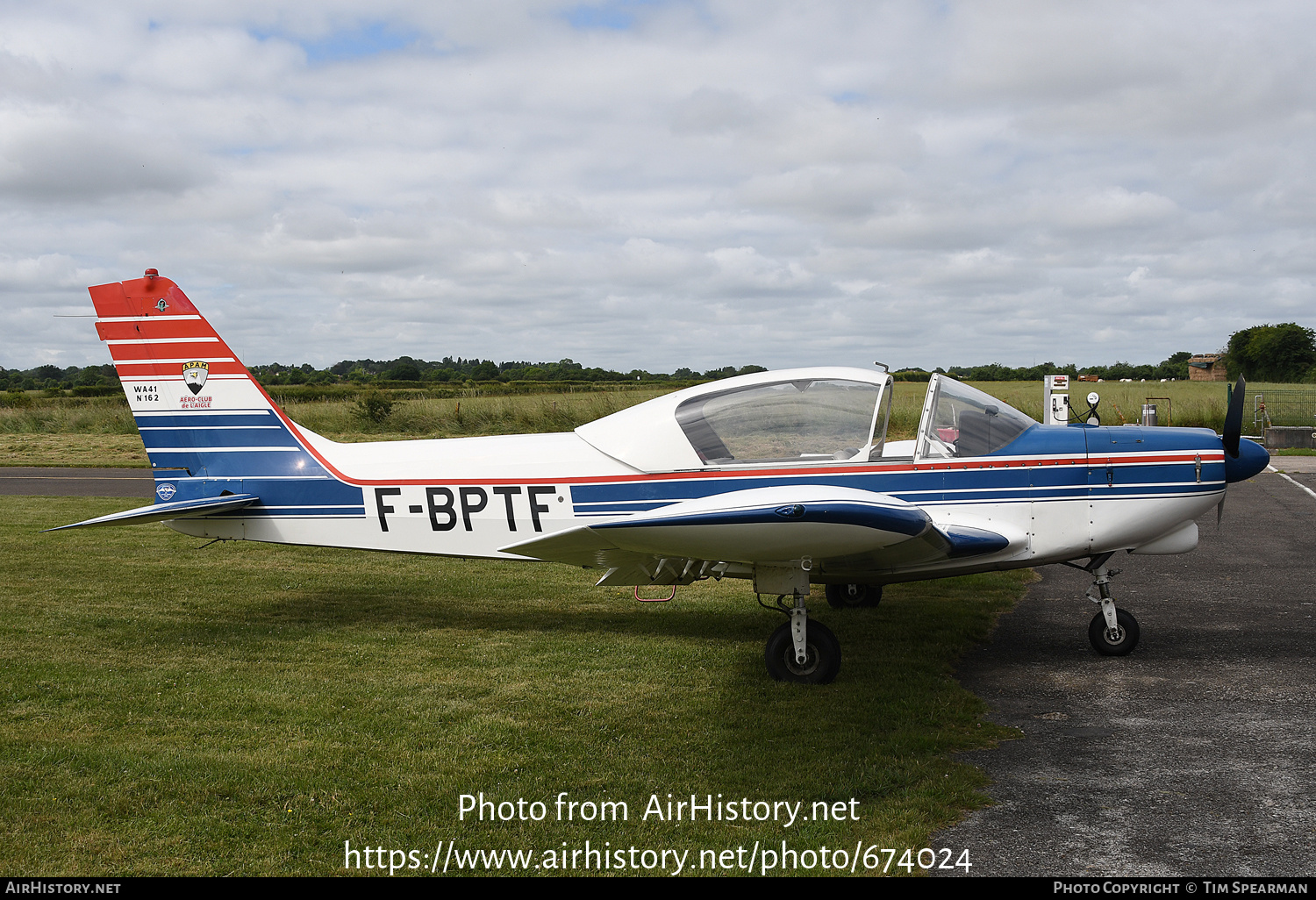 Aircraft Photo of F-BPTF | Wassmer WA-41 Baladou | APAM - Amicale des Pilotes de l'Aigle Saint-Michel | AirHistory.net #674024