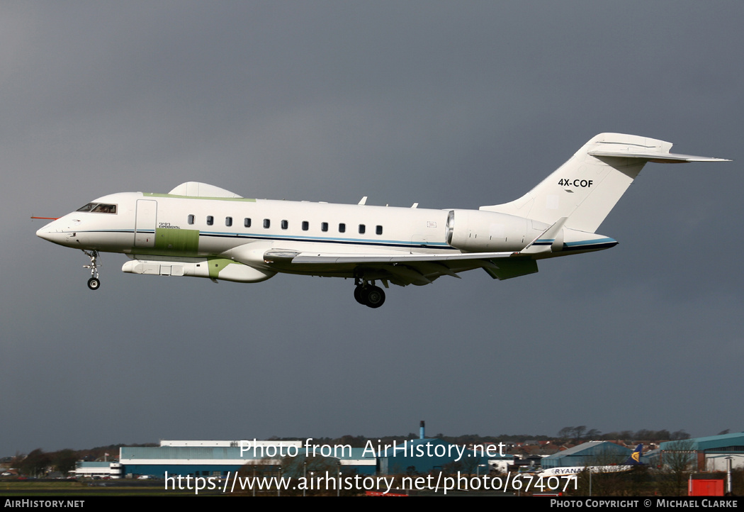 Aircraft Photo of 4X-COF | Bombardier Global 5000 (BD-700-1A11) | AirHistory.net #674071