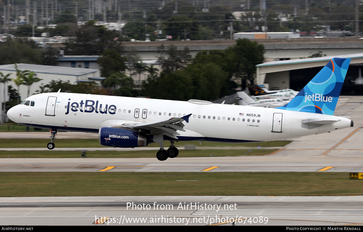 Aircraft Photo of N659JB | Airbus A320-232 | JetBlue Airways | AirHistory.net #674089