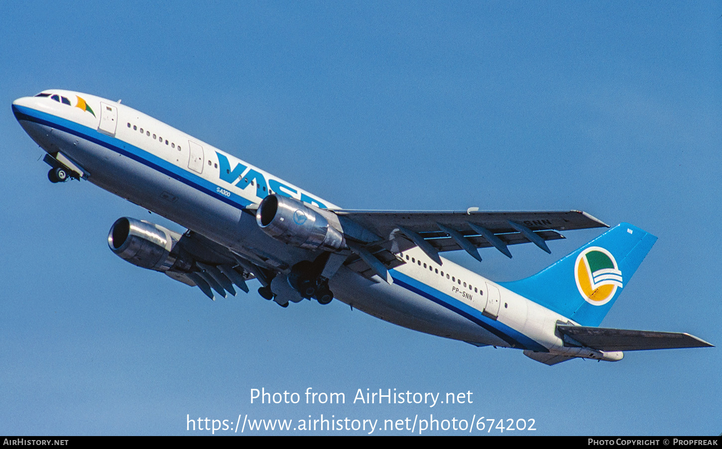 Aircraft Photo of PP-SNN | Airbus A300B4-203 | VASP | AirHistory.net #674202