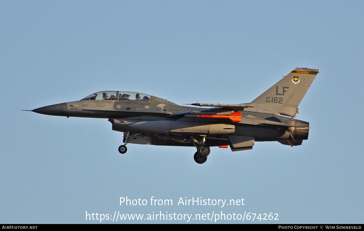 Aircraft Photo of 88-0162 | General Dynamics F-16D Fighting Falcon | USA - Air Force | AirHistory.net #674262