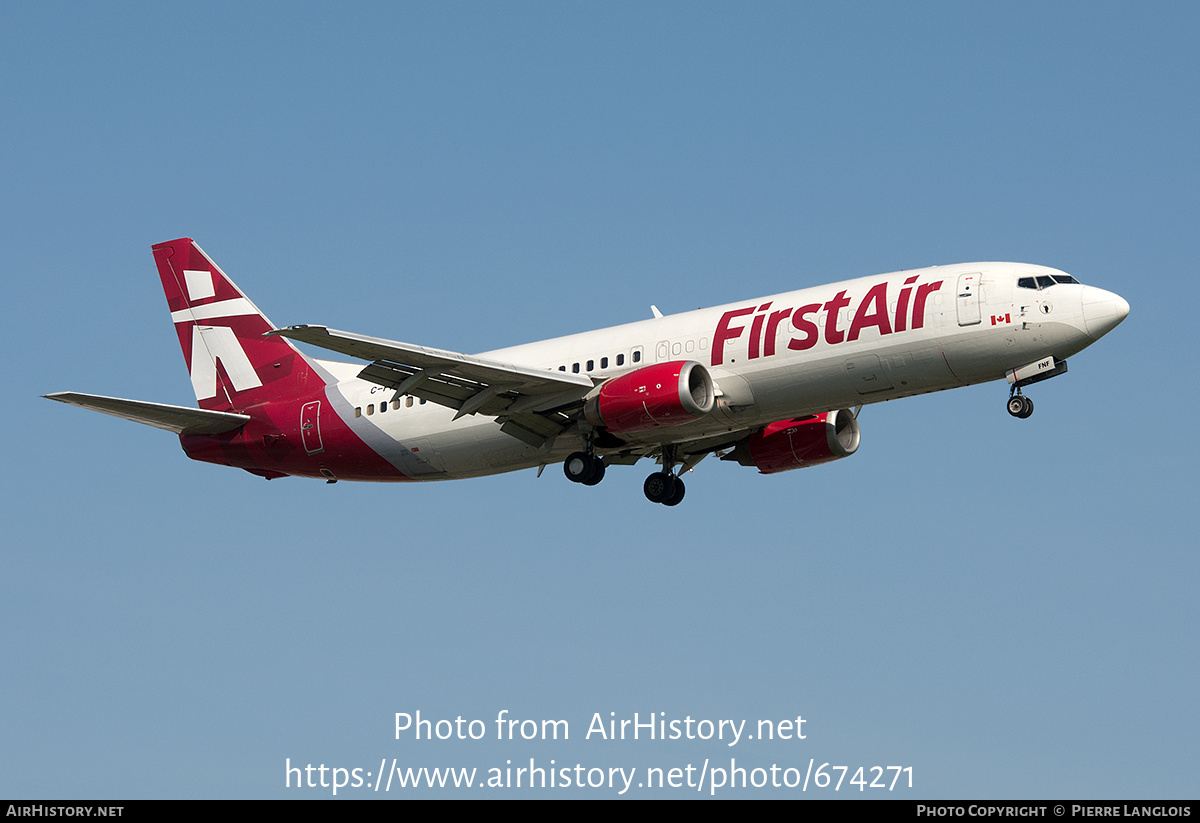 Aircraft Photo of C-FFNF | Boeing 737-406 | First Air | AirHistory.net #674271