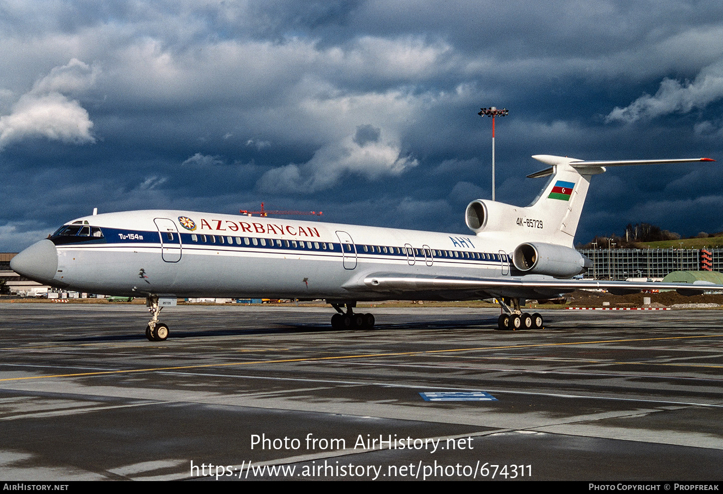 Aircraft Photo of 4K-85729 | Tupolev Tu-154M | Azerbaijan Government | AirHistory.net #674311