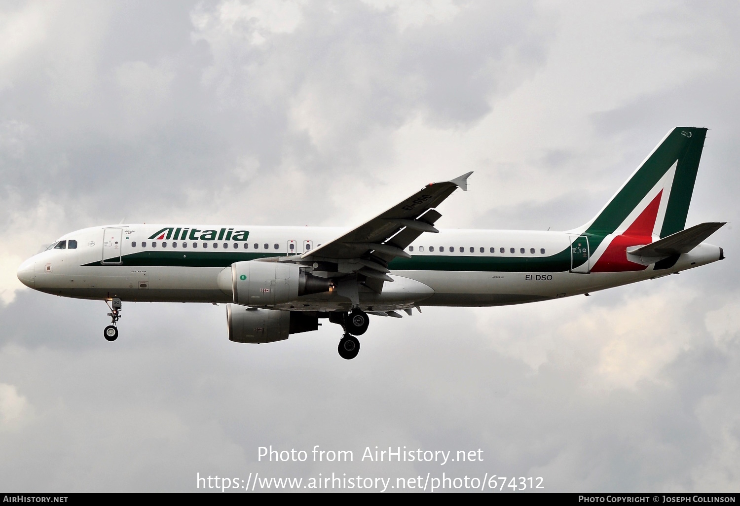 Aircraft Photo of EI-DSO | Airbus A320-214 | Alitalia | AirHistory.net #674312