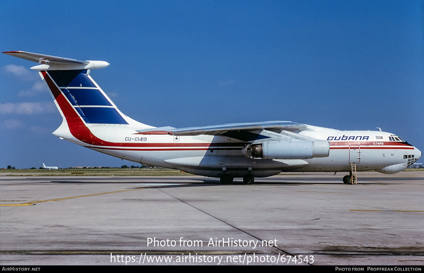 Aircraft Photo of CU-C1419 | Ilyushin Il-76MD | Cubana | AirHistory.net #674543