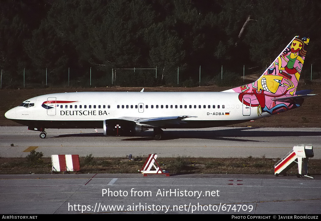 Aircraft Photo of D-ADBA | Boeing 737-3L9 | Deutsche BA | AirHistory.net #674709