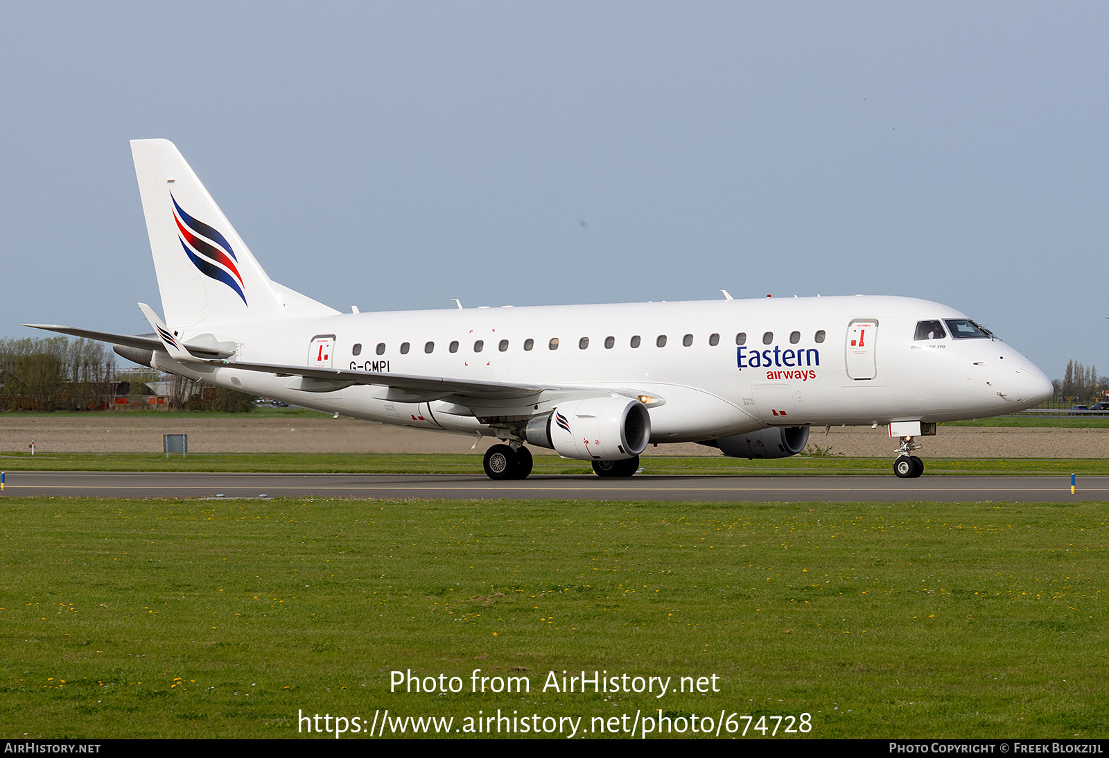 Aircraft Photo of G-CMPI | Embraer 170LR (ERJ-170-100LR) | Eastern Airways | AirHistory.net #674728