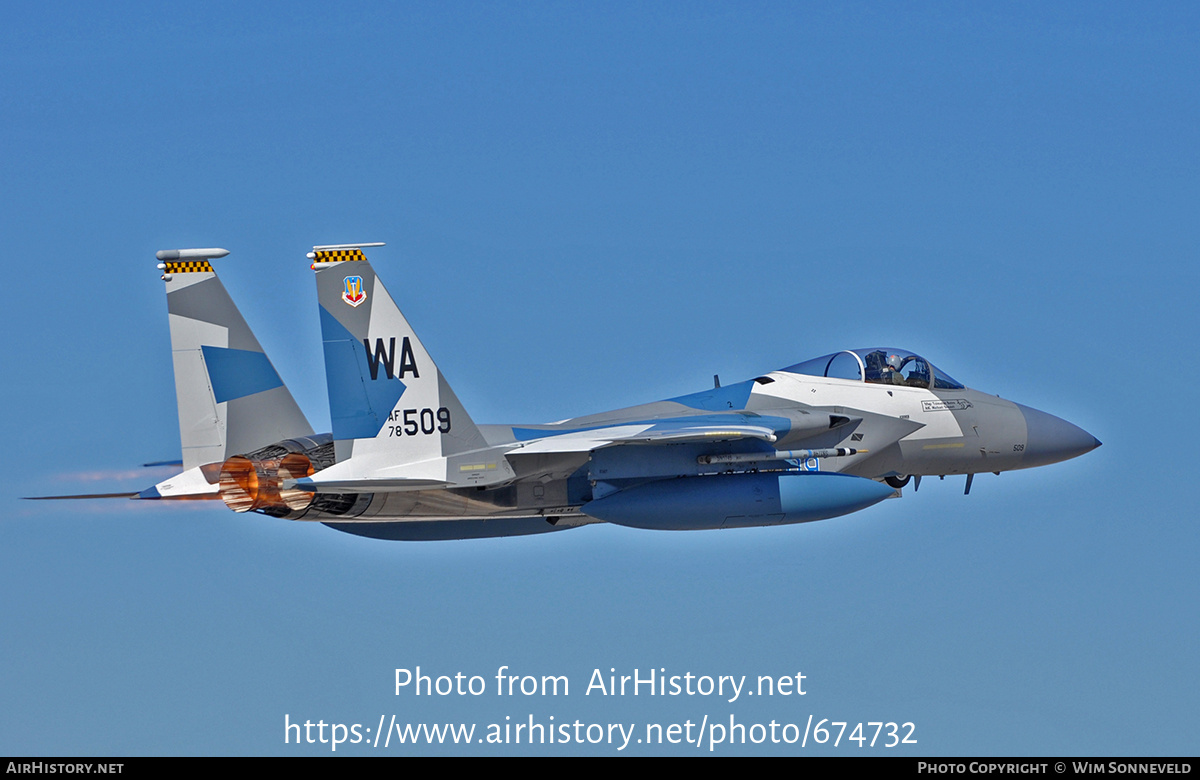 Aircraft Photo of 78-0509 / AF78-509 | McDonnell Douglas F-15C Eagle | USA - Air Force | AirHistory.net #674732