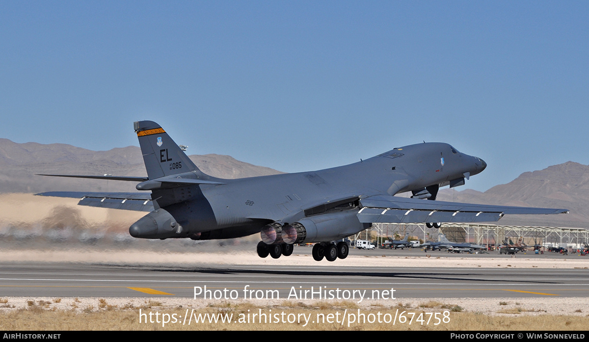 Aircraft Photo of 85-0085 / AF85-085 | Rockwell B-1B Lancer | USA - Air Force | AirHistory.net #674758