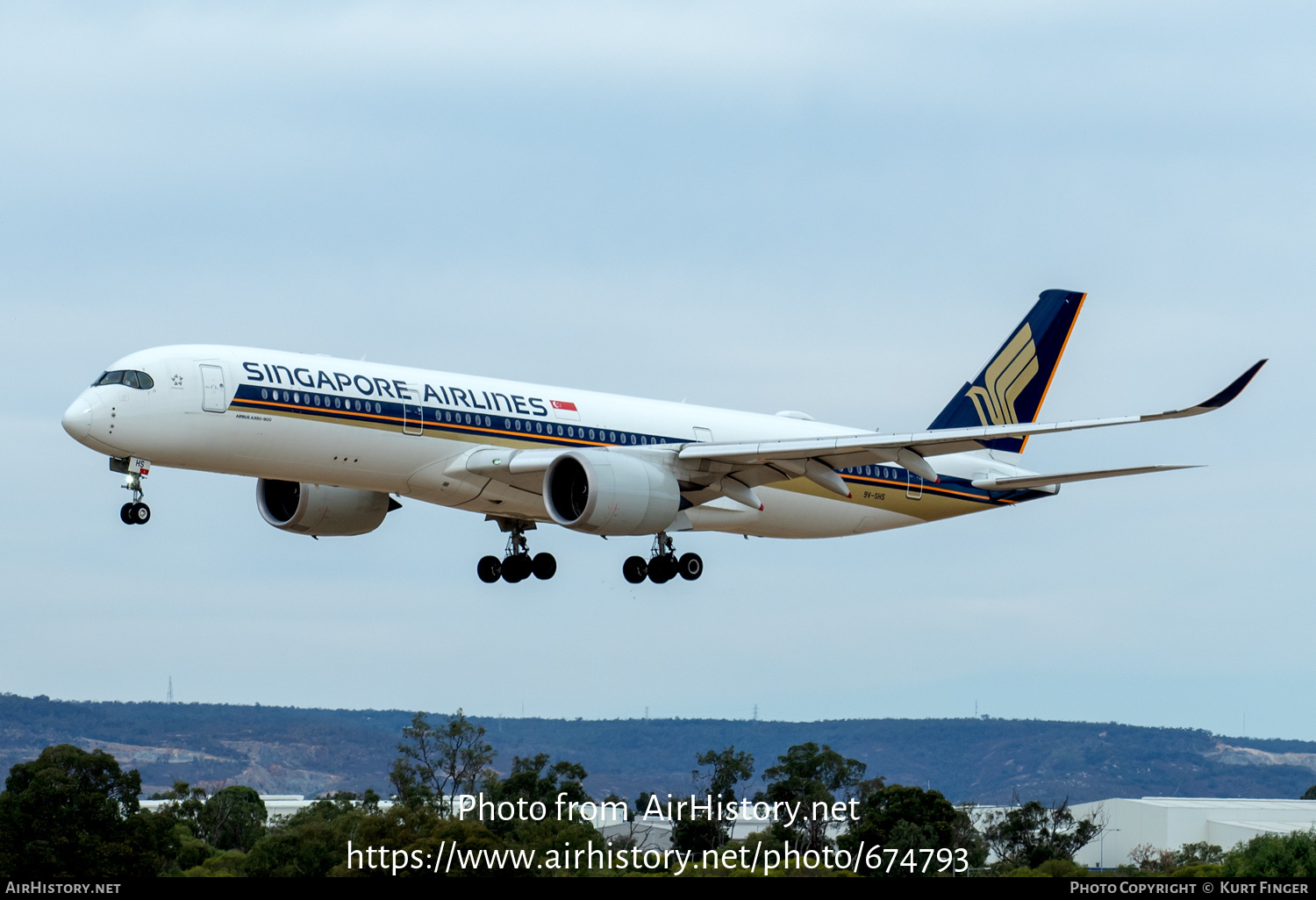 Aircraft Photo of 9V-SHS | Airbus A350-941 | Singapore Airlines | AirHistory.net #674793