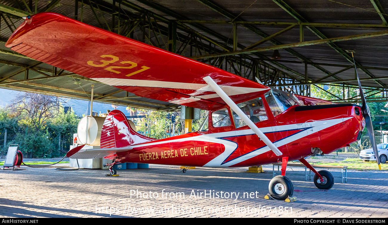 Aircraft Photo of 321 | Cessna O-1G Bird Dog | Chile - Air Force | AirHistory.net #674851