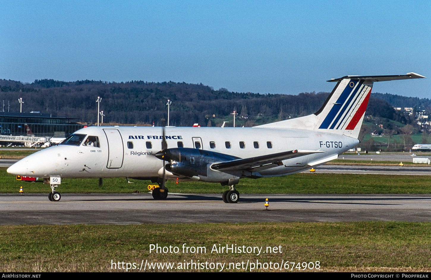 Aircraft Photo of F-GTSO | Embraer EMB-120ER Brasilia | Air France | AirHistory.net #674908