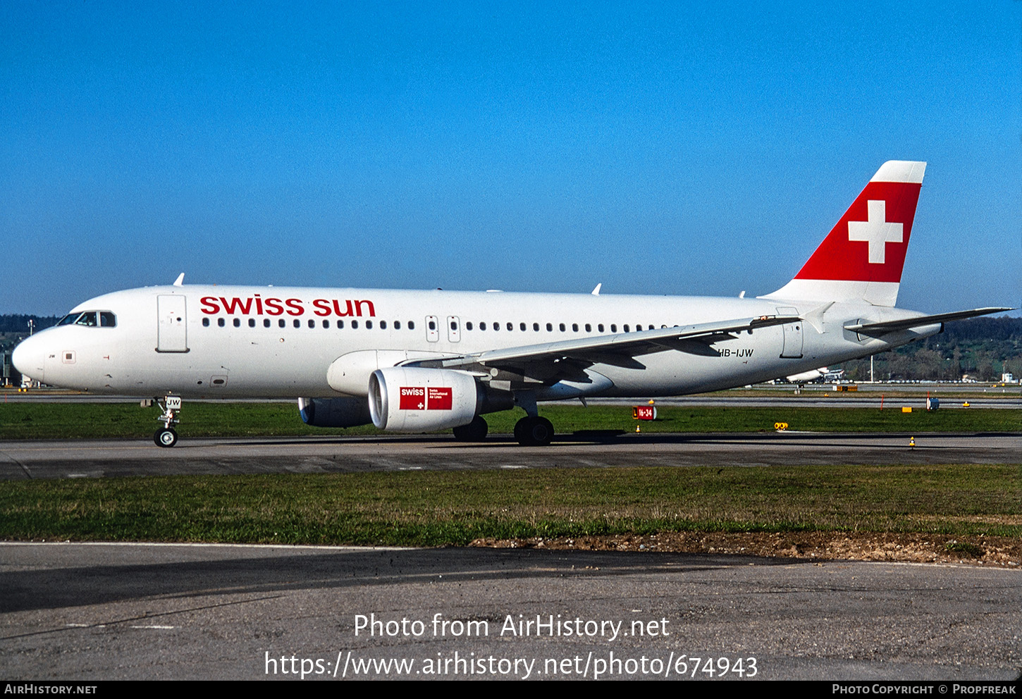 Aircraft Photo of HB-IJW | Airbus A320-214 | Swiss Sun | AirHistory.net #674943