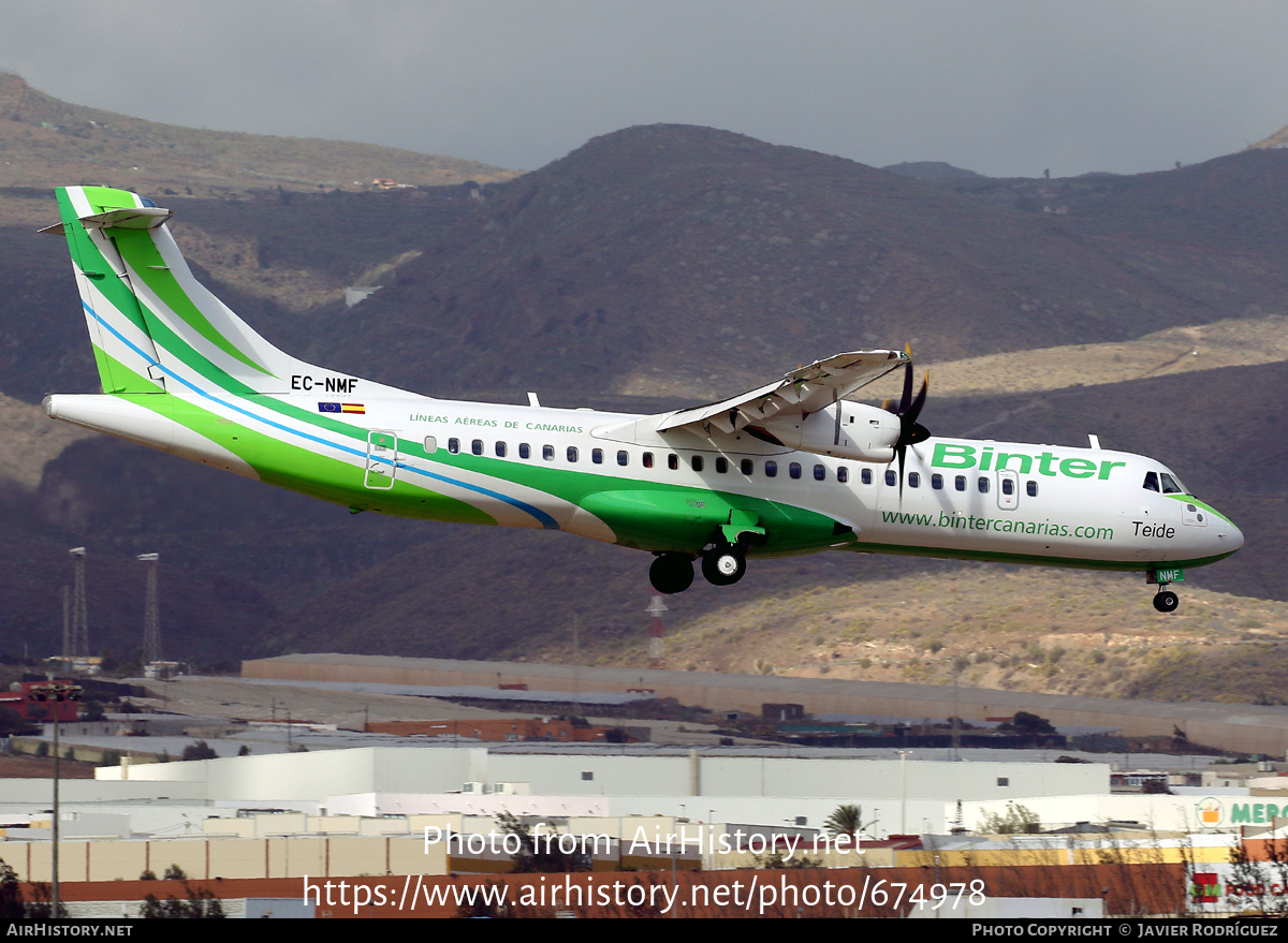 Aircraft Photo of EC-NMF | ATR ATR-72-600 (ATR-72-212A) | Binter Canarias | AirHistory.net #674978