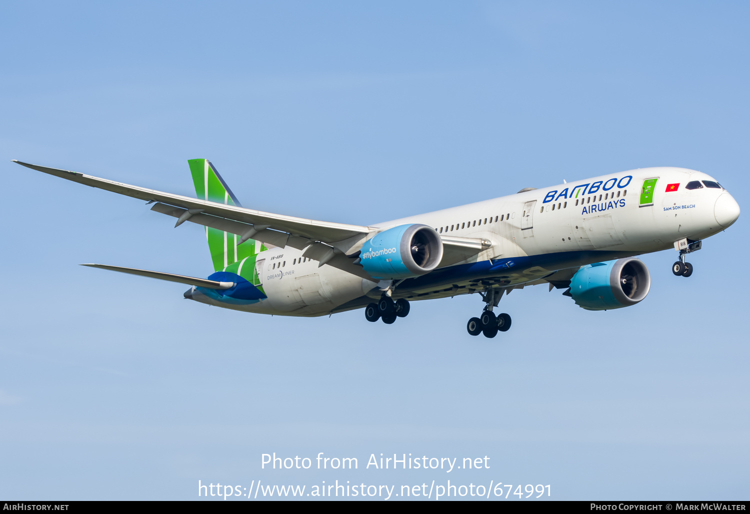 Aircraft Photo of VN-A818 | Boeing 787-9 Dreamliner | Bamboo Airways | AirHistory.net #674991