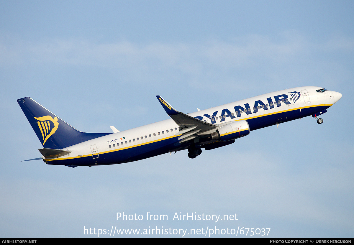 Aircraft Photo of EI-DCK | Boeing 737-8AS | Ryanair | AirHistory.net #675037