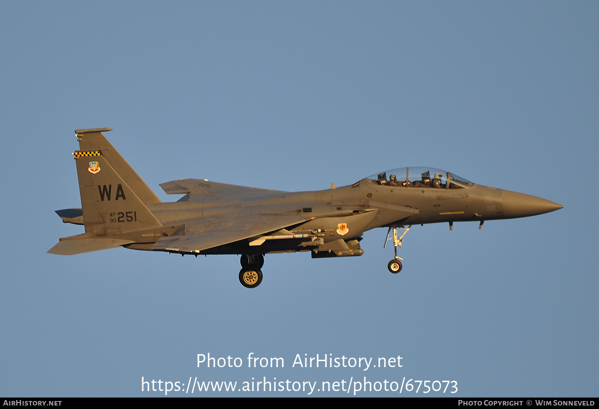 Aircraft Photo of 90-0251 / AF90-251 | McDonnell Douglas F-15E Strike Eagle | USA - Air Force | AirHistory.net #675073