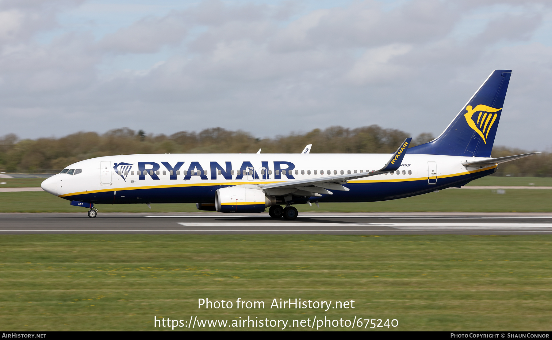 Aircraft Photo of EI-EKF | Boeing 737-8AS | Ryanair | AirHistory.net #675240