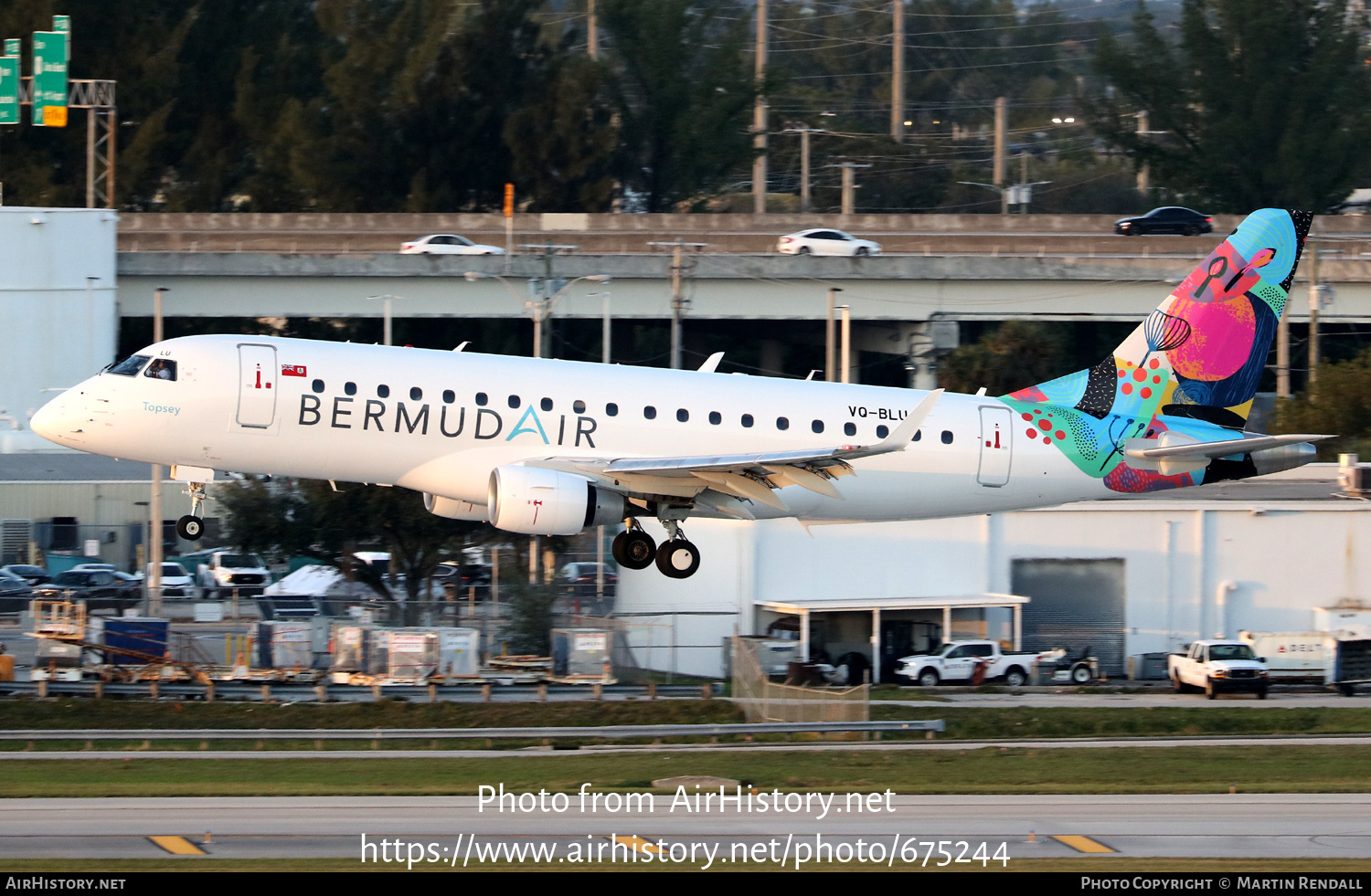 Aircraft Photo of VQ-BLU | Embraer 175STD (ERJ-170-200STD) | BermudAir | AirHistory.net #675244