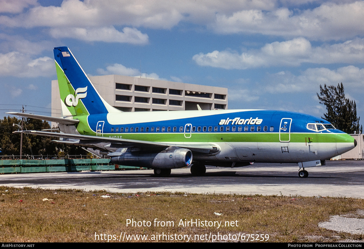 Aircraft Photo of N40AF | Boeing 737-112 | Air Florida | AirHistory.net #675259