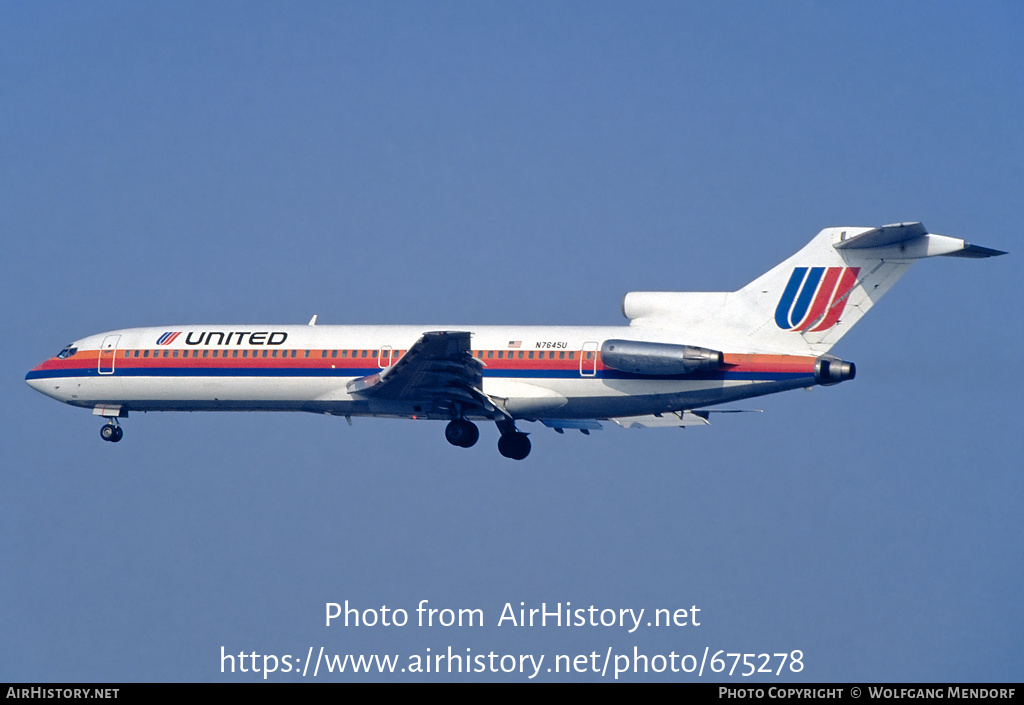 Aircraft Photo of N7645U | Boeing 727-222 | United Airlines | AirHistory.net #675278