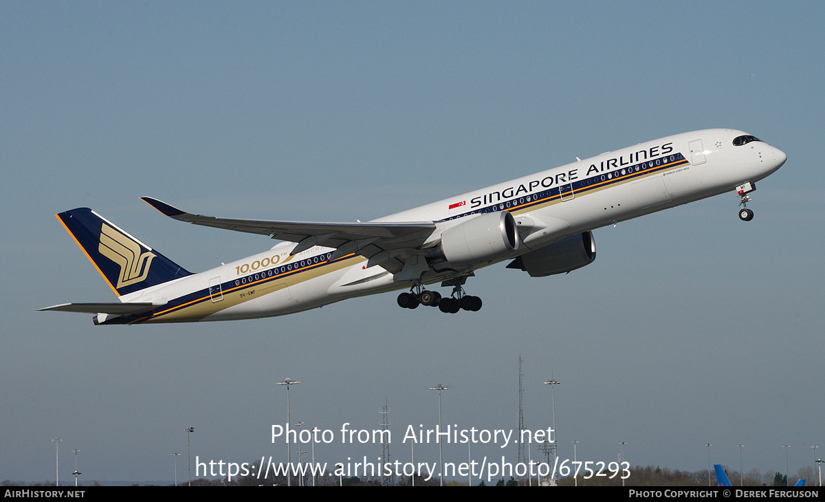 Aircraft Photo of 9V-SMF | Airbus A350-941 | Singapore Airlines | AirHistory.net #675293