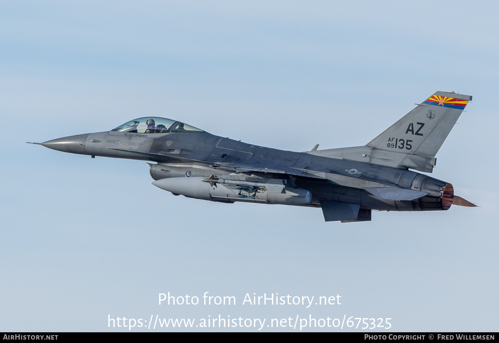 Aircraft Photo of 89-2135 / AF89-135 | General Dynamics F-16CM Fighting Falcon | USA - Air Force | AirHistory.net #675325