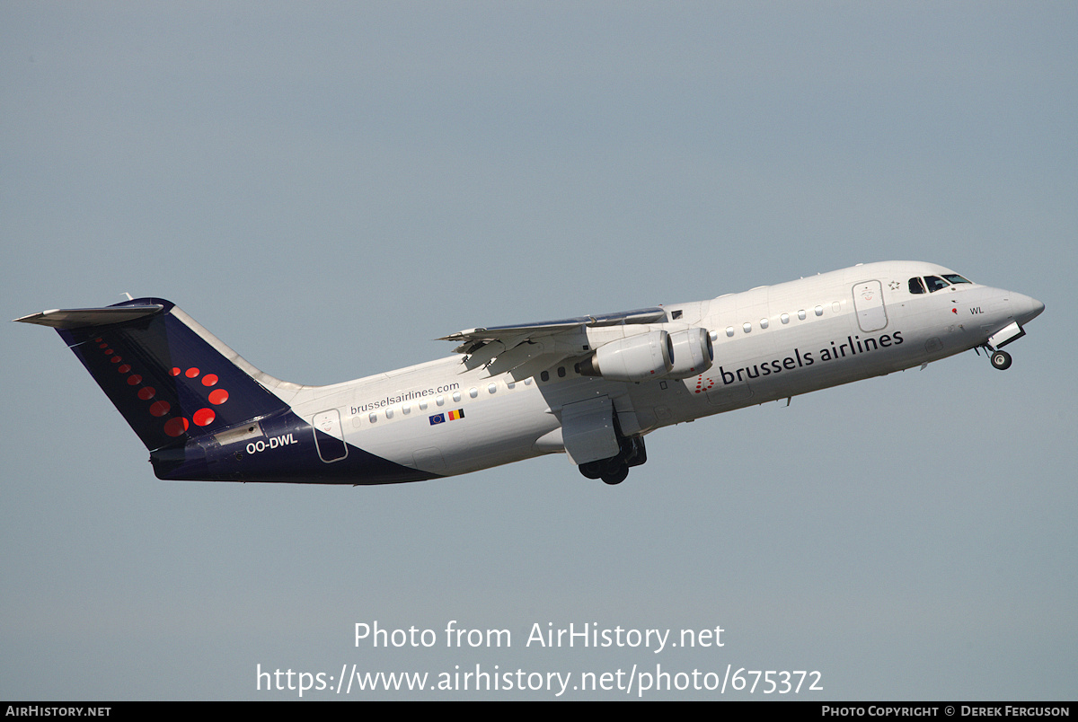 Aircraft Photo of OO-DWL | British Aerospace Avro 146-RJ100 | Brussels Airlines | AirHistory.net #675372