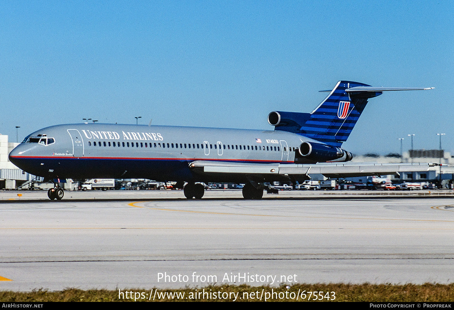 Aircraft Photo of N7463U | Boeing 727-222 | United Airlines | AirHistory.net #675543