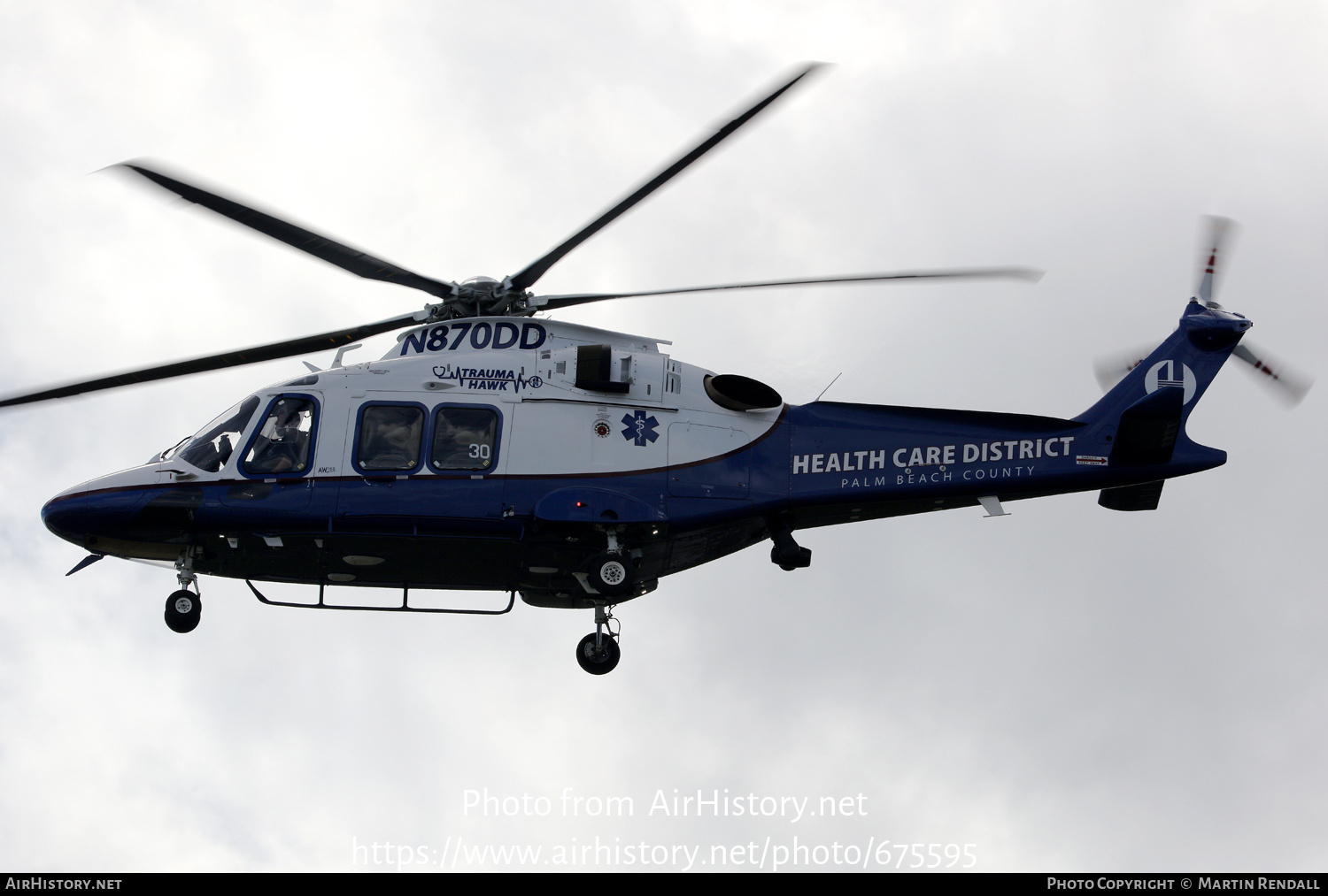 Aircraft Photo of N870DD | AgustaWestland AW-169 | Palm Beach County Health Care District | AirHistory.net #675595