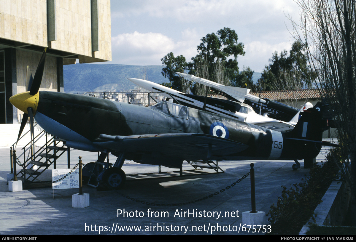 Aircraft Photo of MJ755 | Supermarine 361 Spitfire LF9C | Greece - Air Force | AirHistory.net #675753