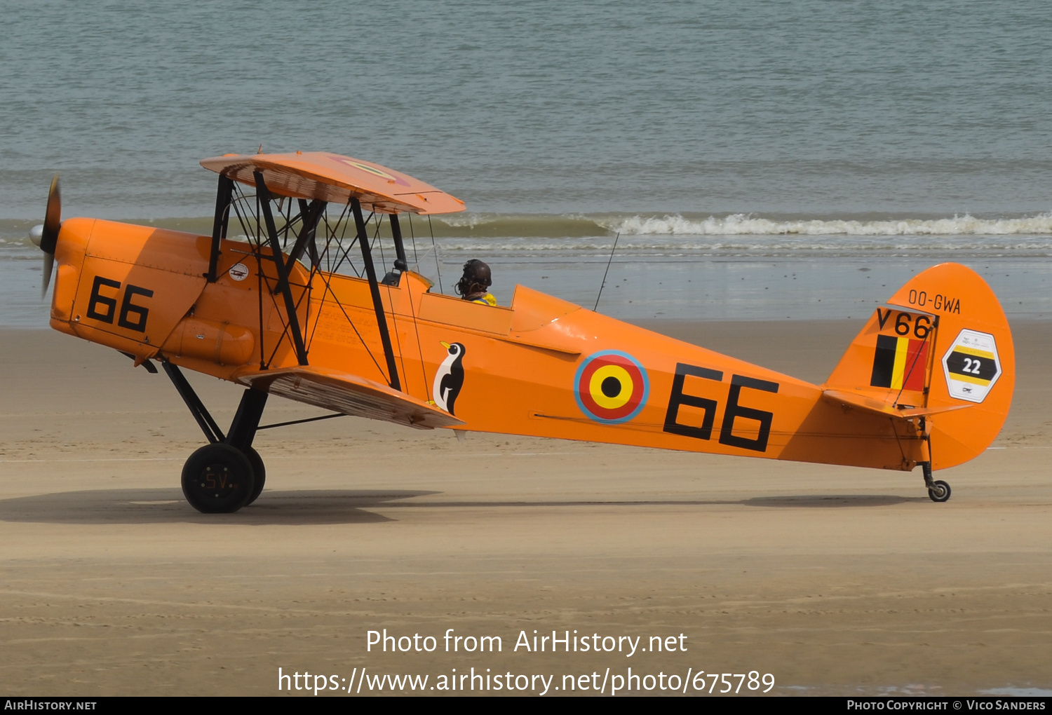 Aircraft Photo of OO-GWA / V66 | Stampe-Vertongen SV-4C | Belgium - Air Force | AirHistory.net #675789