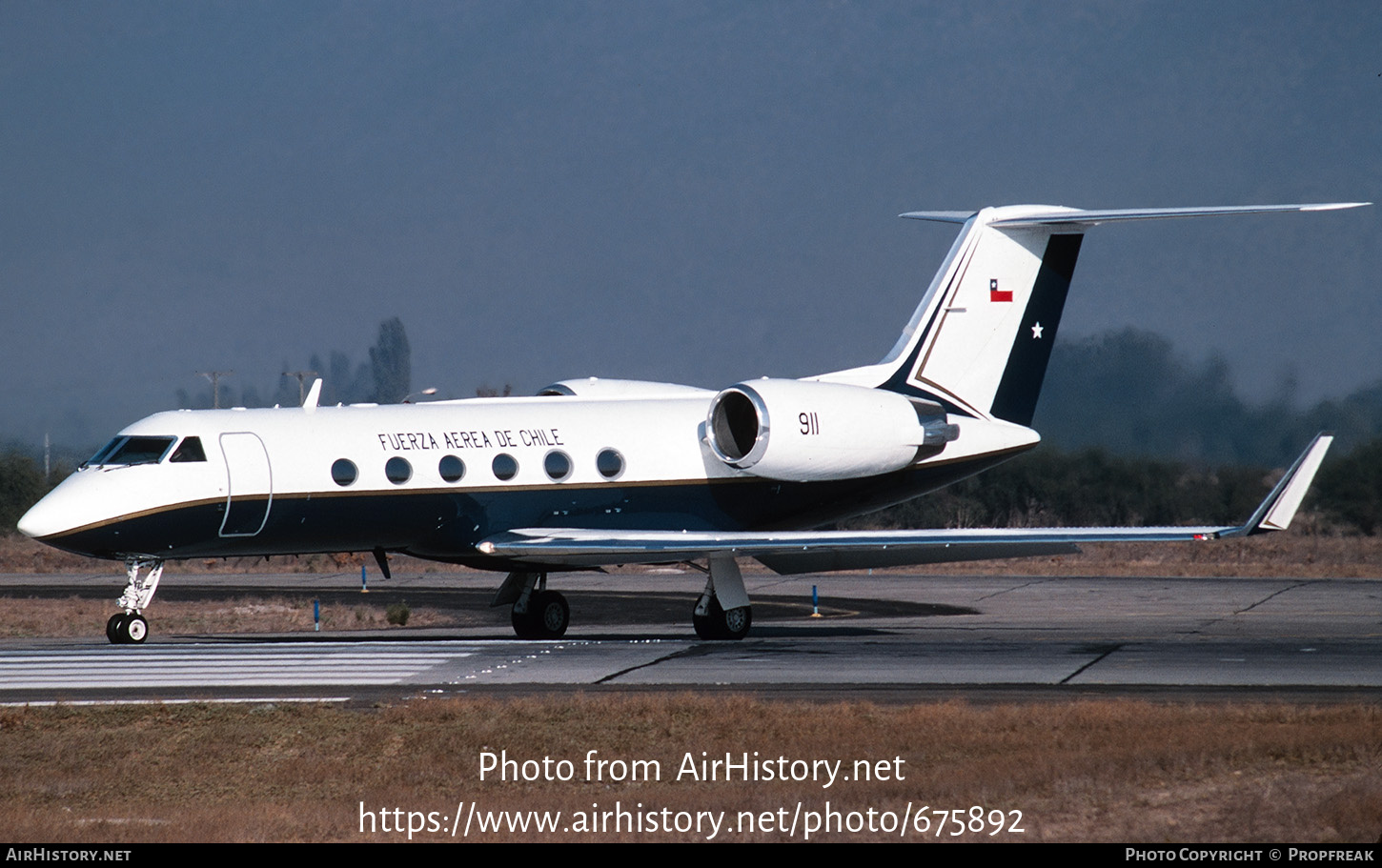 Aircraft Photo of 911 | Gulfstream Aerospace G-IV Gulfstream IV | Chile - Air Force | AirHistory.net #675892