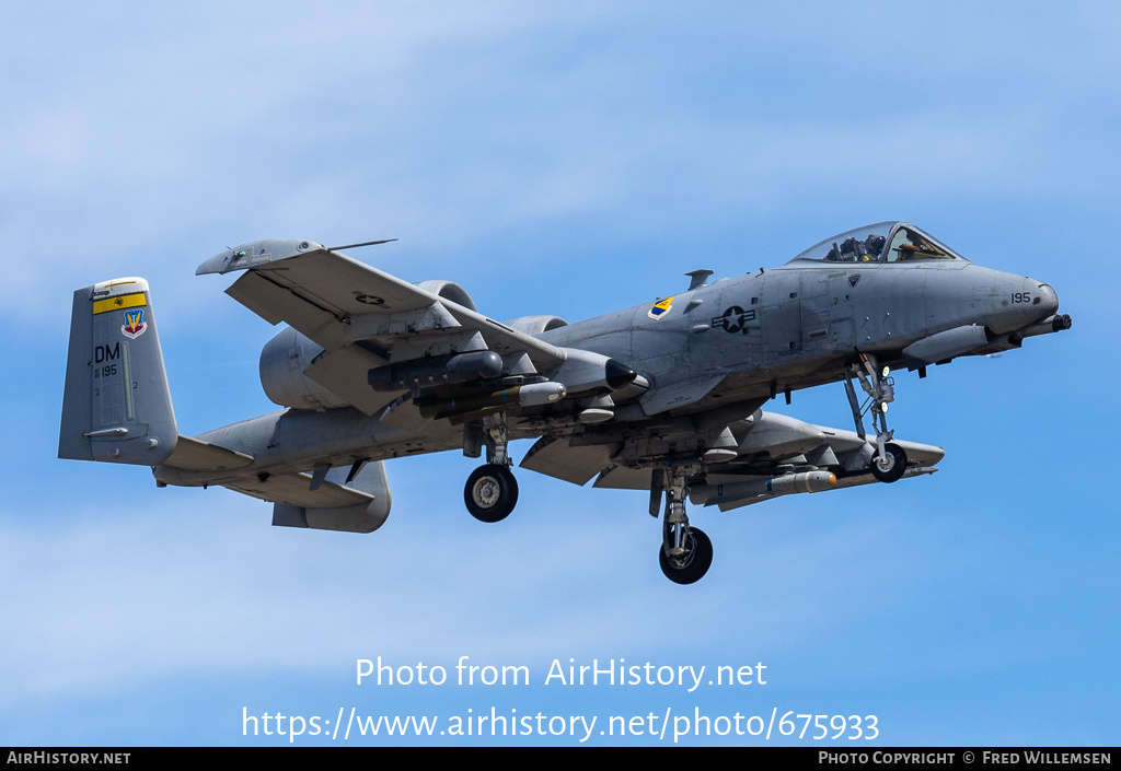 Aircraft Photo of 80-0195 / AF80-195 | Fairchild A-10C Thunderbolt II | USA - Air Force | AirHistory.net #675933