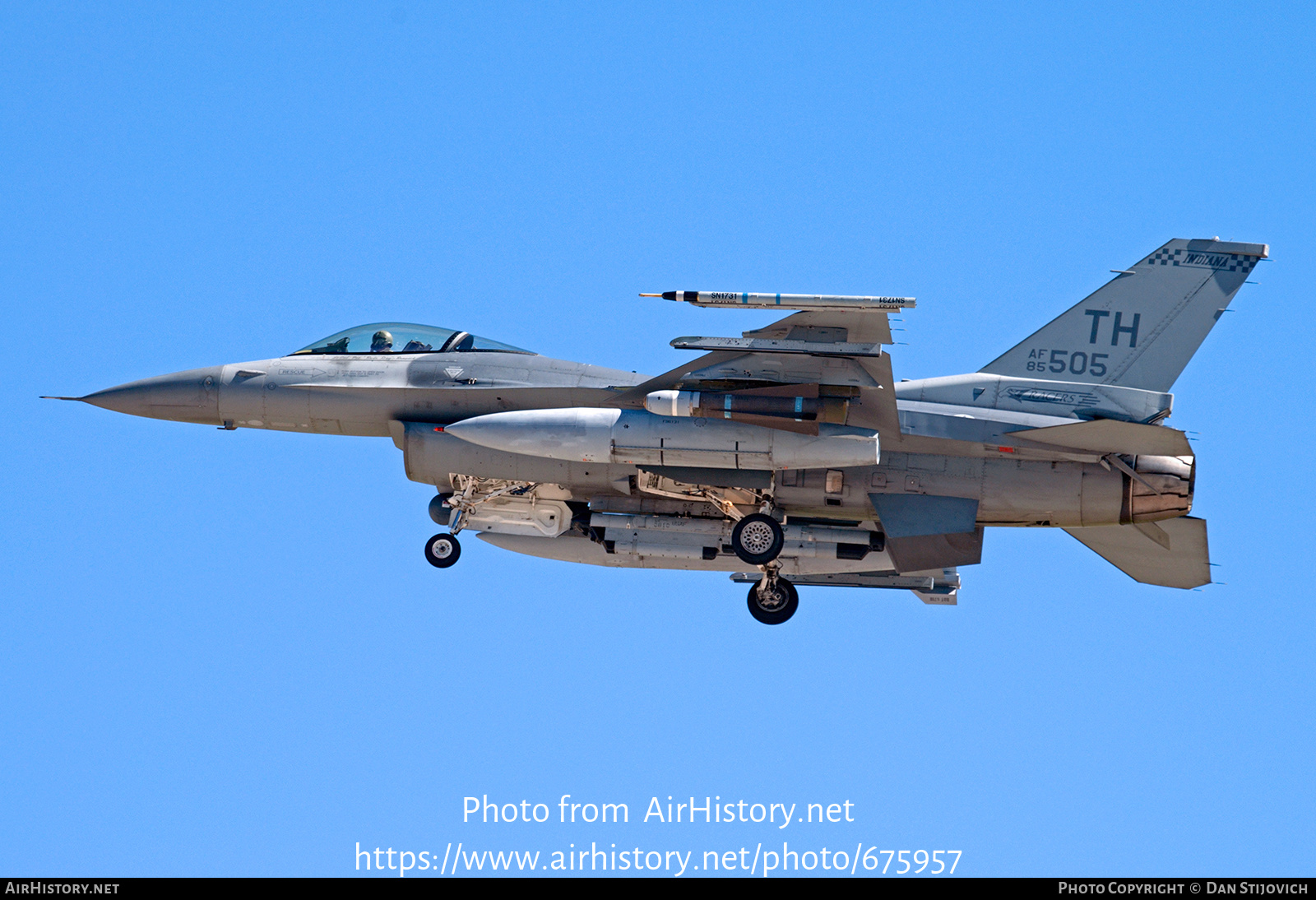 Aircraft Photo of 85-1505 / AF85-505 | General Dynamics F-16C Fighting Falcon | USA - Air Force | AirHistory.net #675957