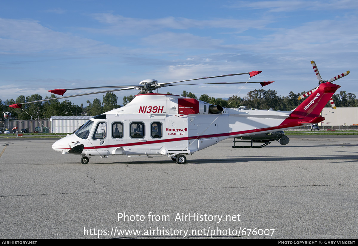 Aircraft Photo of N139H | AgustaWestland AW-139 | Honeywell Flight Test | AirHistory.net #676007