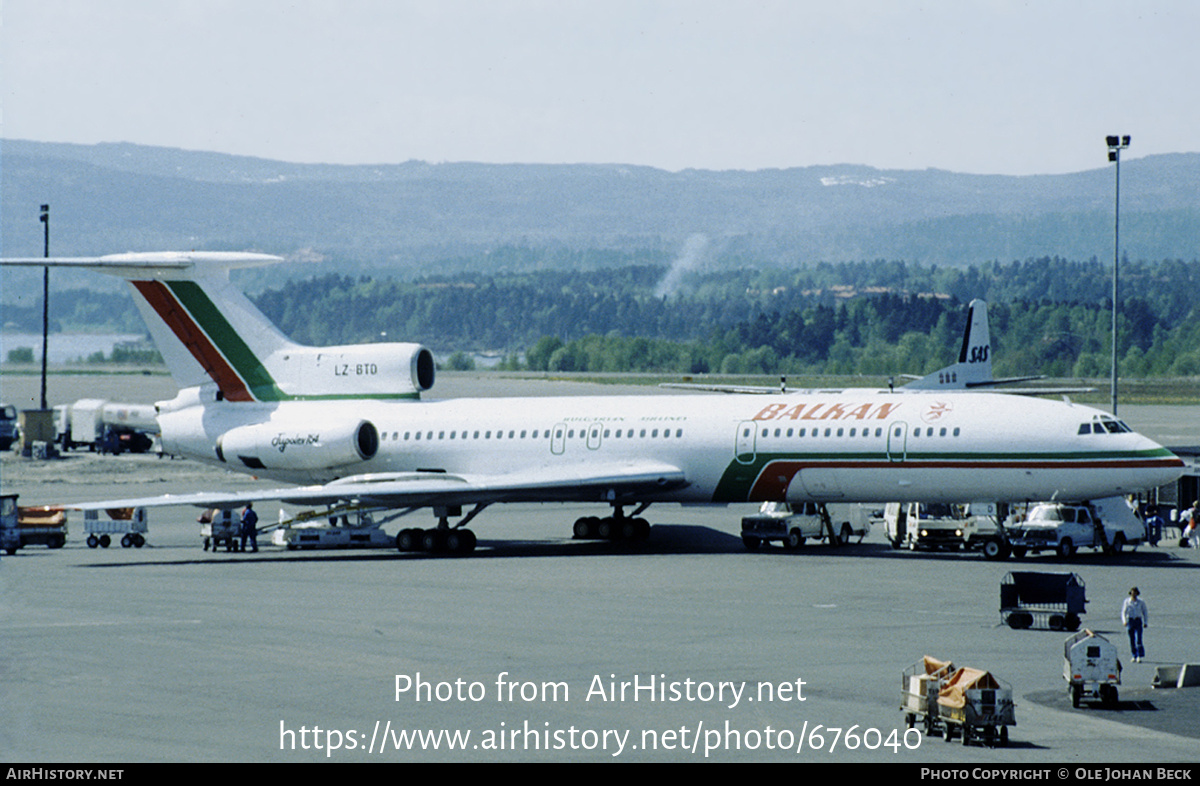 Aircraft Photo of LZ-BTD | Tupolev Tu-154B | Balkan - Bulgarian Airlines | AirHistory.net #676040