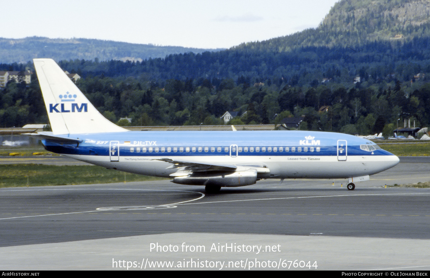 Aircraft Photo of PH-TVX | Boeing 737-2T5/Adv | KLM - Royal Dutch Airlines | AirHistory.net #676044