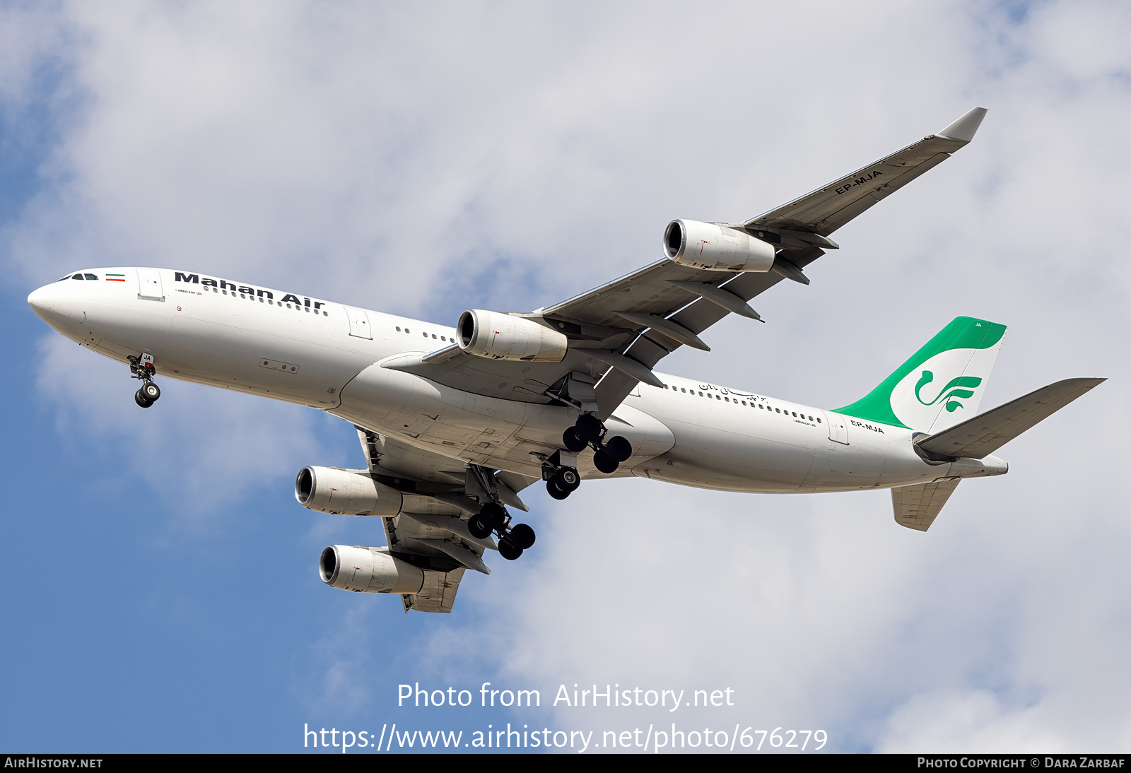 Aircraft Photo of EP-MJA | Airbus A340-212 | Mahan Air | AirHistory.net #676279