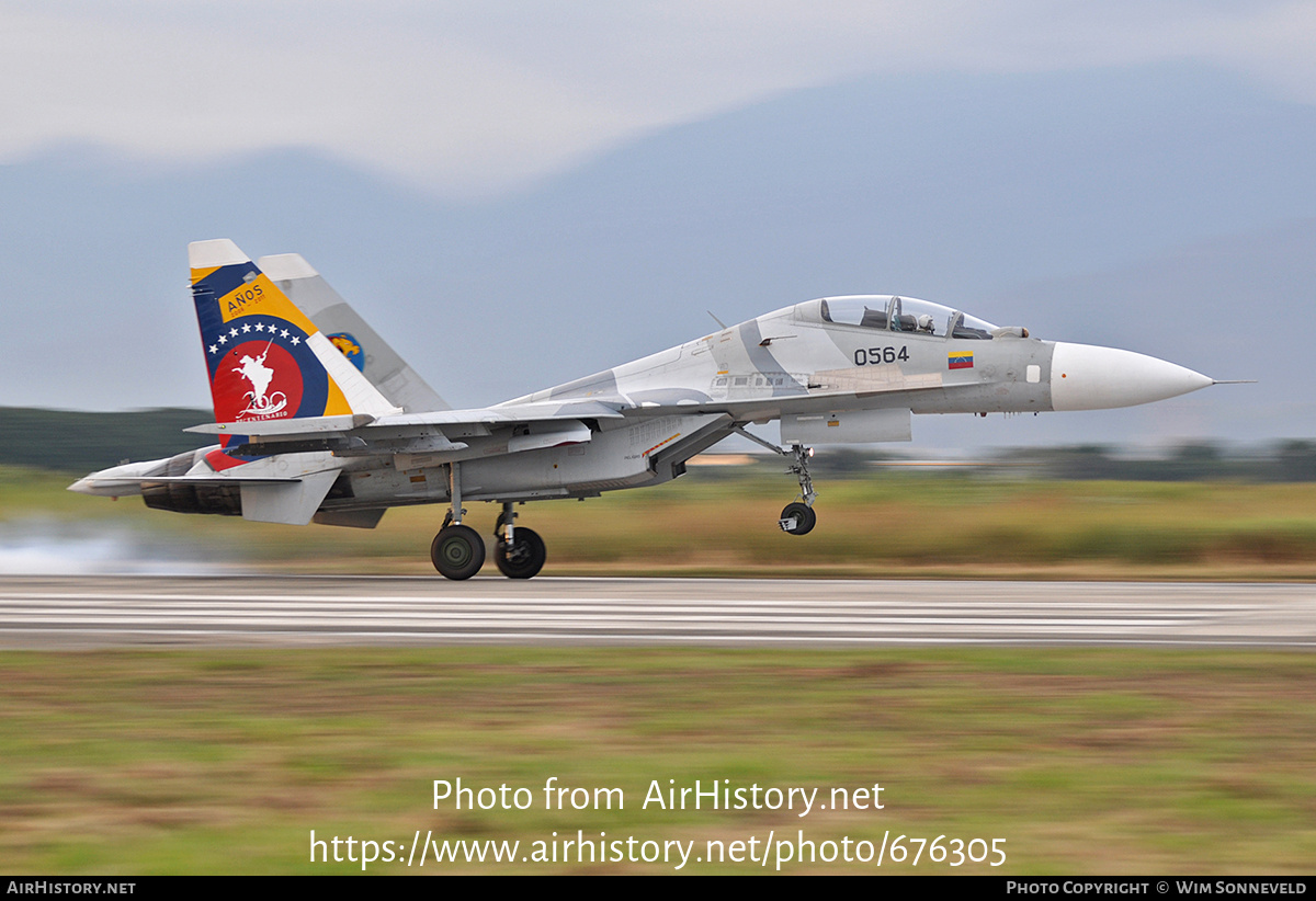 Aircraft Photo of 0564 | Sukhoi Su-30MK2 | Venezuela - Air Force | AirHistory.net #676305