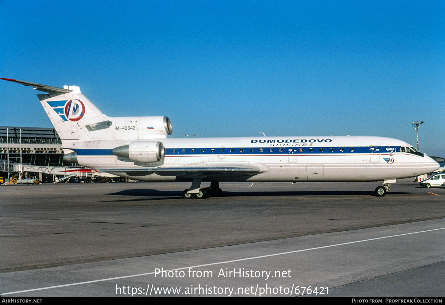 Aircraft Photo of RA-42542 | Yakovlev Yak-42D | Domodedovo Airlines | AirHistory.net #676421