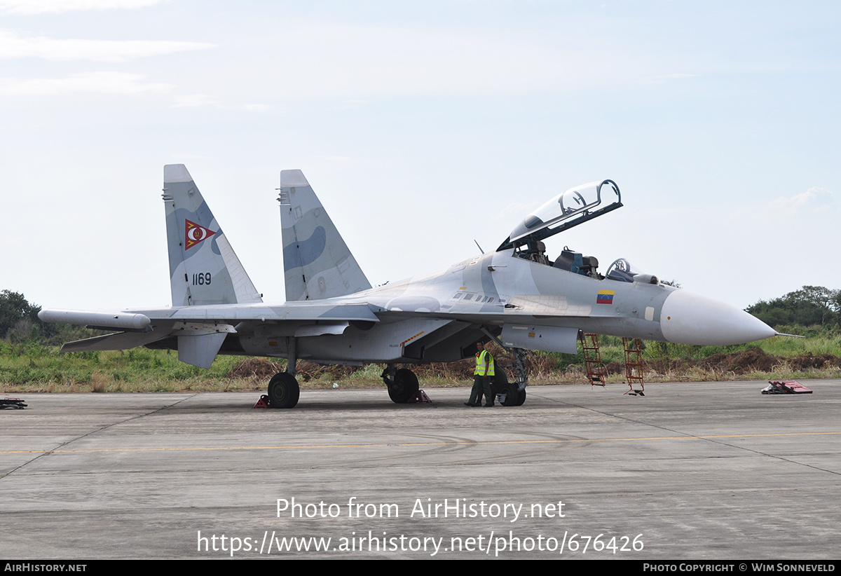 Aircraft Photo of 1169 | Sukhoi Su-30MK2 | Venezuela - Air Force | AirHistory.net #676426