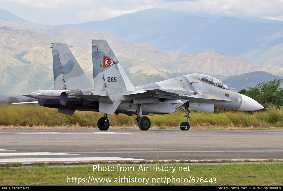 Aircraft Photo of 1265 | Sukhoi Su-30MK2 | Venezuela - Air Force | AirHistory.net #676443