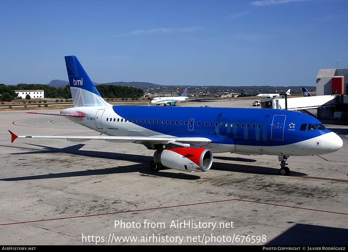 Aircraft Photo of G-DBCD | Airbus A319-131 | BMI - British Midland International | AirHistory.net #676598