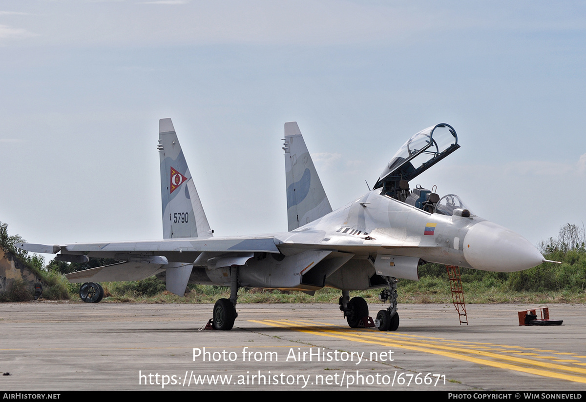 Aircraft Photo of 5790 | Sukhoi Su-30MK2 | Venezuela - Air Force | AirHistory.net #676671