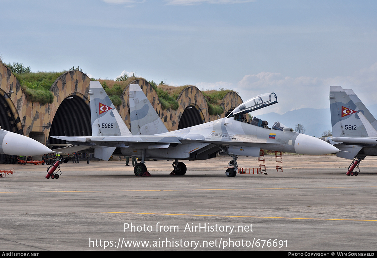 Aircraft Photo of 5965 | Sukhoi Su-30MK2 | Venezuela - Air Force | AirHistory.net #676691