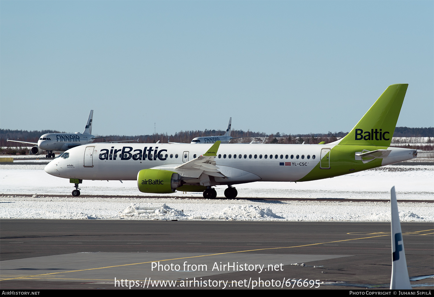 Aircraft Photo of YL-CSC | Bombardier CSeries CS300 (BD-500-1A11) | AirBaltic | AirHistory.net #676695